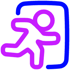 Emergency Exit Icon from Plump Neon Set