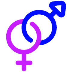 Gender Hetero Icon from Plump Neon Set