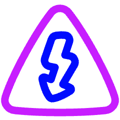 High Voltage Icon from Plump Neon Set