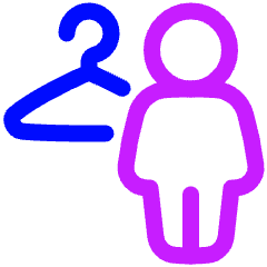 Locker Room Man Icon from Plump Neon Set