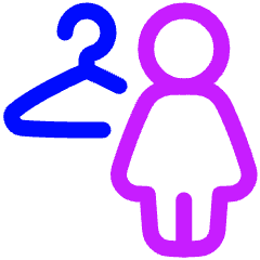 Locker Room Women Icon from Plump Neon Set