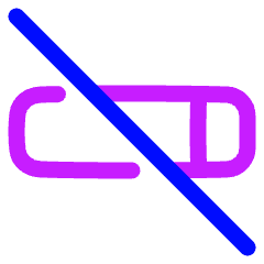 No Smaking Area Icon from Plump Neon Set