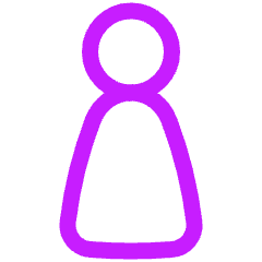 Toiltet Sign Woman Icon from Plump Neon Set