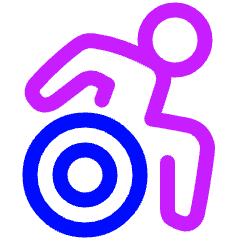 Wheelchair 2 Icon from Plump Neon Set