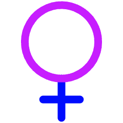 Woman Symbol Icon from Plump Neon Set