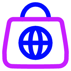 Online Shopping Icon from Plump Neon Set