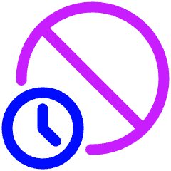 Temporary Block Account Security Icon from Plump Neon Set