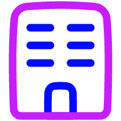 Building 1 Icon from Plump Neon Set