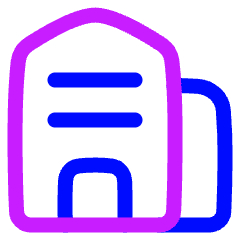 Building 2 Icon from Plump Neon Set