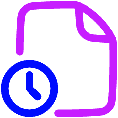 Order History Icon from Plump Neon Set