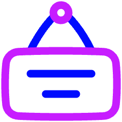 Signage 1 Icon from Plump Neon Set
