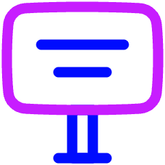 Signage 2 Icon from Plump Neon Set