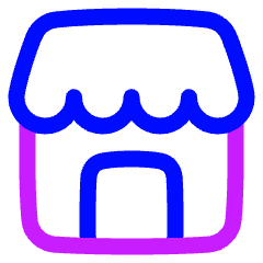 Store 1 Icon from Plump Neon Set