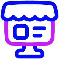 Store Computer Icon from Plump Neon Set