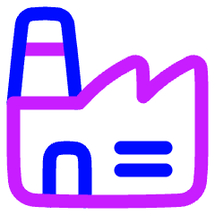 Store Factory Icon from Plump Neon Set