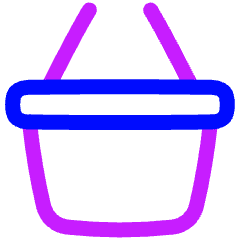 Shopping Basket 2 Icon from Plump Neon Set