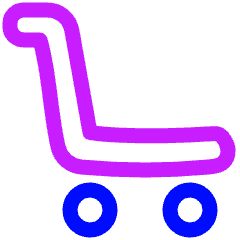 Shopping Cart Heavy Icon from Plump Neon Set