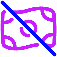 Bill Cashless Icon from Plump Neon Set