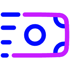 Bill Send Icon from Plump Neon Set