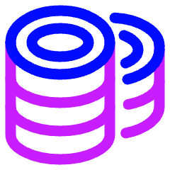 Coins Stack Icon from Plump Neon Set