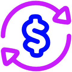 Subscription Cashflow Icon from Plump Neon Set
