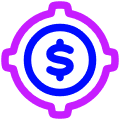 Target Dollar Icon from Plump Neon Set