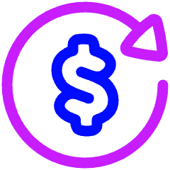 Transaction Repeat Recurring Icon from Plump Neon Set
