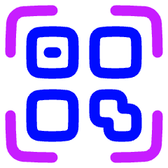 Qr Code Icon from Plump Neon Set