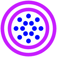 Cardano Circle Icon from Plump Neon Set