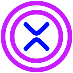 Xrp Circle Icon from Plump Neon Set