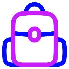 Backpack Icon from Plump Neon Set