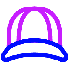 Cap Front Icon from Plump Neon Set