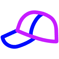 Cap Side Icon from Plump Neon Set