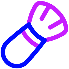 Make Up Brush Icon from Plump Neon Set