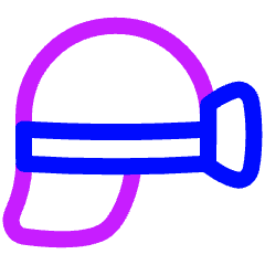 Mining Helmet Icon from Plump Neon Set