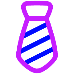 Necktie Icon from Plump Neon Set