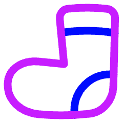 Sock Icon from Plump Neon Set