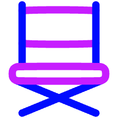 Chair Icon from Plump Neon Set