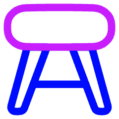 Stool Icon from Plump Neon Set