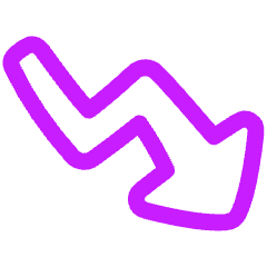 Graph Arrow Decrease Icon from Plump Neon Set