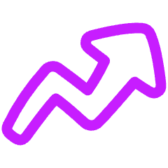 Graph Arrow Increase Icon from Plump Neon Set