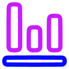 Graph Bar Icon from Plump Neon Set