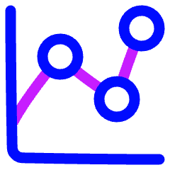 Graph Dot Icon from Plump Neon Set