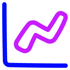 Graph Increase Icon from Plump Neon Set