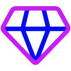 Diamond 2 Icon from Plump Neon Set