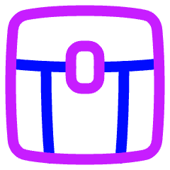 Treasure Chest Icon from Plump Neon Set