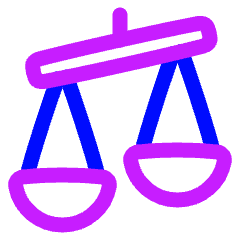 Justice Scale 2 Icon from Plump Neon Set