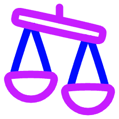 Justice Scale 3 Icon from Plump Neon Set