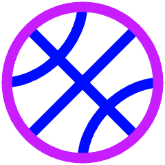 Ball Icon from Plump Neon Set