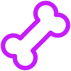 Bone Icon from Plump Neon Set